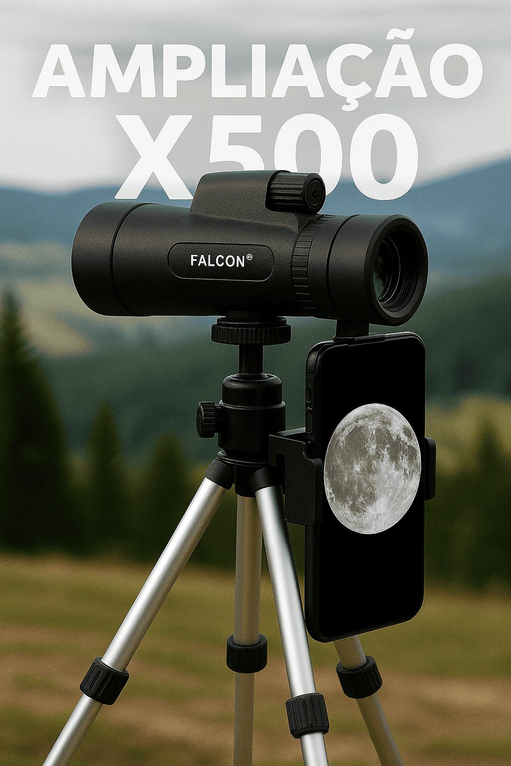Telescópio Portátil com Visão Noturna - Falcon